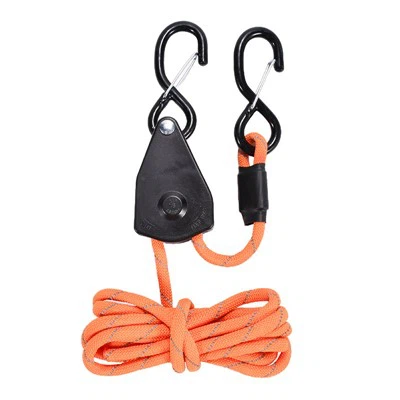 2025 NOUVEAU 3/8 Nocturnal Anti-slip Reflective Rope Catchet avec S-Hooks