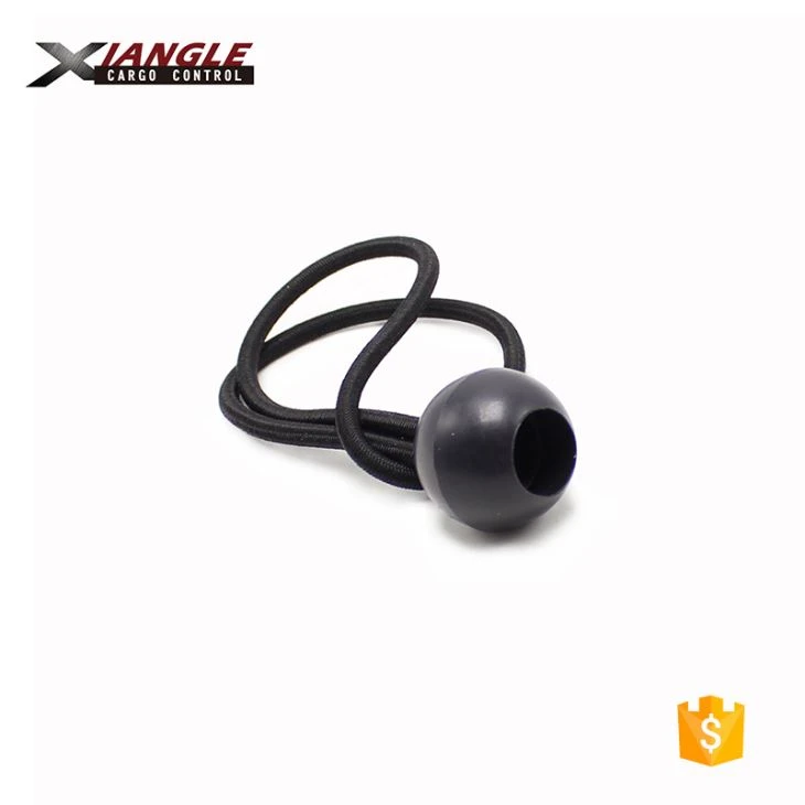Boule élastique noire 4 mm