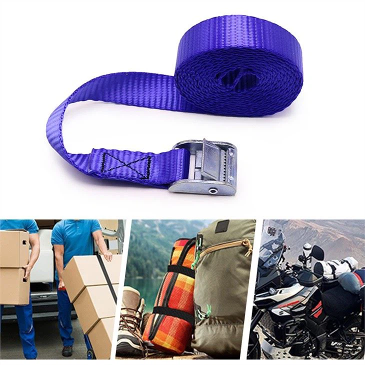 2 Pack Of 1 Inch Cam Buckle Tie Down Strap Lashing 350Kg