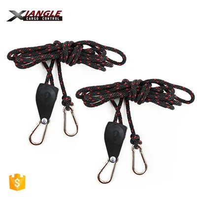 Sangle à cliquet réglable en corde de 150 lb avec mousquetons
